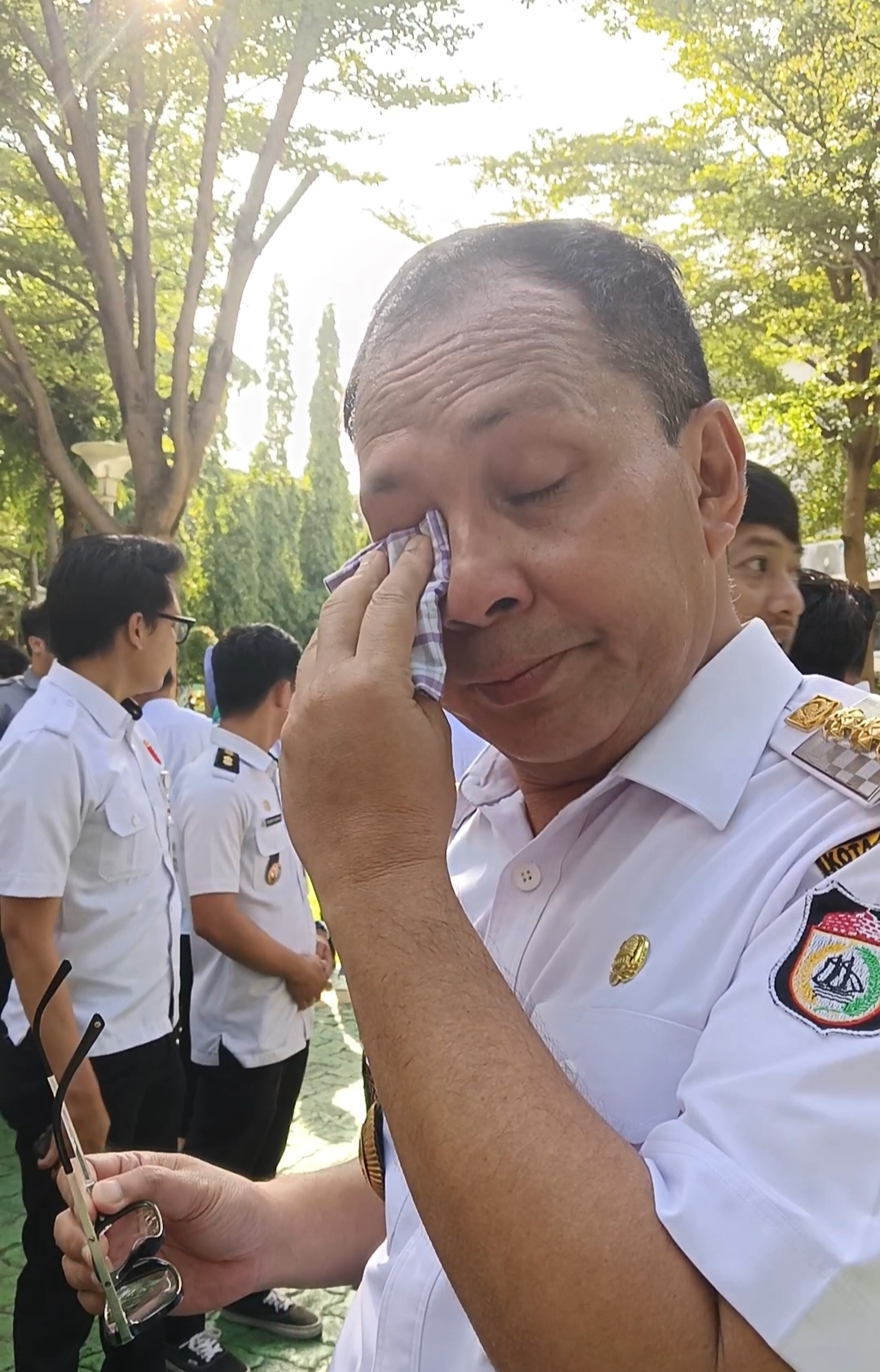 Danny Pomanto Meneteskan Airmata saat Bertemu Awak Media, Foto: HN/Sinta.